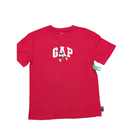 GAP x Disney Mickey Mouse Kids T-Shirt‎ Red Size Large Organic Cotton - Picture 5 of 9
